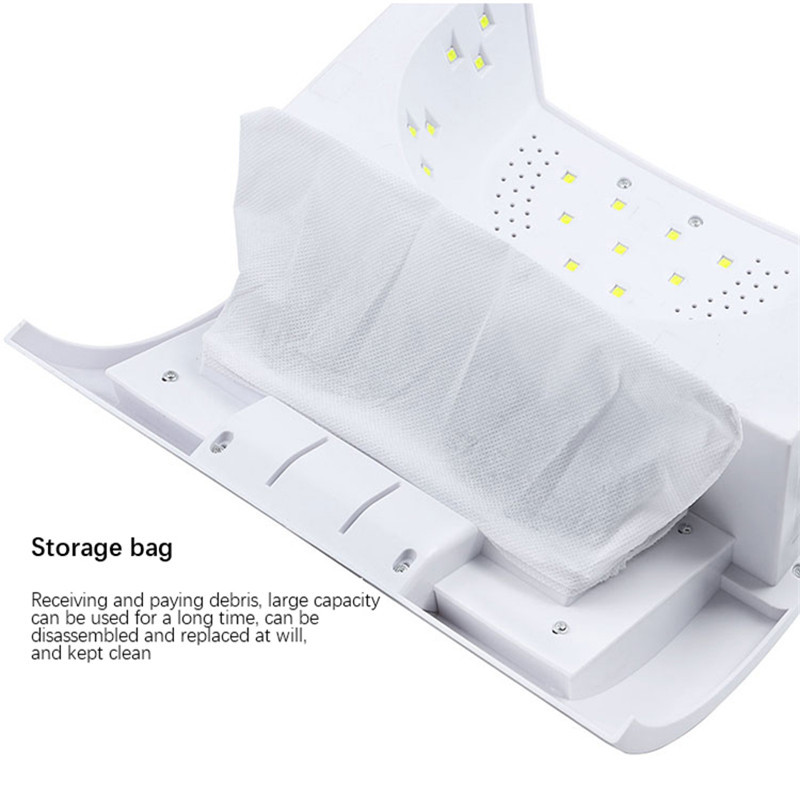 Mașină multifuncțională de găurit unghii 5 în 1 Uscător de unghii Lampă de fototerapie cu LED Aspirator Mașină integrată Pernă de mână Instrument pentru unghii