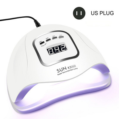 Körömlámpa 114 W SUNX5 MAX Szuper Erőteljes UV LED Körömlámpa Szárító Minden körömlakk Időzítővel Automatikus Indukciós Köröm Szerszám