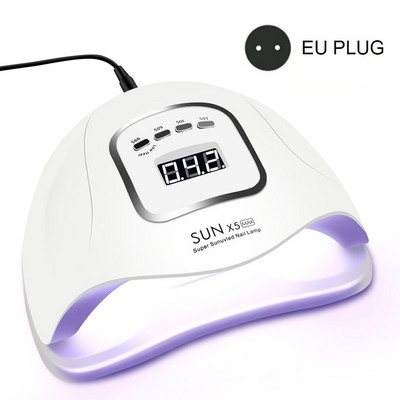 Körömlámpa 114 W SUNX5 MAX Szuper Erőteljes UV LED Körömlámpa Szárító Minden körömlakk Időzítővel Automatikus Indukciós Köröm Szerszám