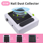 80W прахоуловител за нокти Вентилатор Прахосмукачка Машини за маникюр с филтър Силна мощност Инструмент за ноктопластика Прахосмукачка за нокти