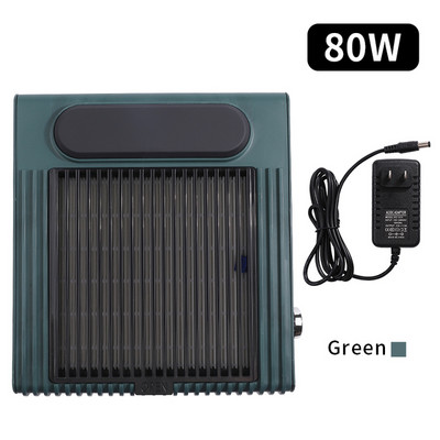 80W прахоуловител за нокти Вентилатор Прахосмукачка Машини за маникюр с филтър Силна мощност Инструмент за ноктопластика Прахосмукачка за нокти