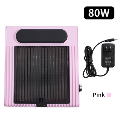 80 W köröm porgyűjtő ventilátor porszívó manikűr szerszámgépek szűrővel, erős teljesítmény Nail Art eszköz köröm porszívó