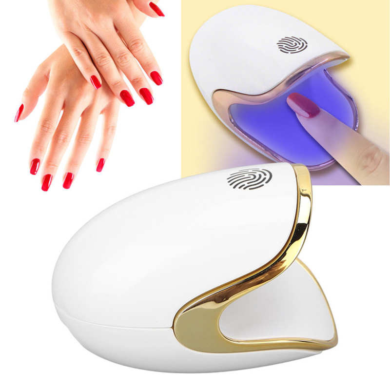 Lampa za brzo sušenje noktiju Mini 6W 3LED UV Led lampa Sušilo za gel za nokte s gumbom na dodir Nadogradnja tipa C Lampa za punjenje za manikuru Sušilo za gel za nokte