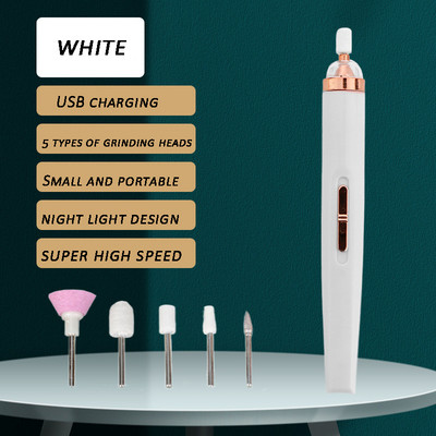5 az 1-ben elektromos köröm készlet manikűr készlet manikűr gép körömfúró reszelő ápoló készlet körömpuffer polírozó eltávolító fúró