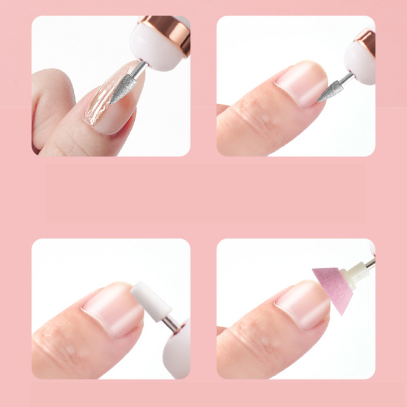 5 az 1-ben elektromos köröm készlet manikűr készlet manikűr gép körömfúró reszelő ápoló készlet körömpuffer polírozó eltávolító fúró