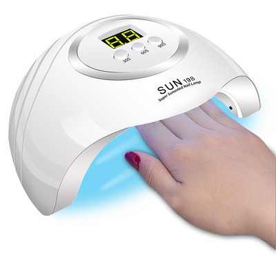 UV LED lampa 114/54W sušilica za nokte SUNC4 lampa za sušenje noktiju za sve gel lakove za nokte prijenosni dizajn alat za manikuru s automatskim senzorom