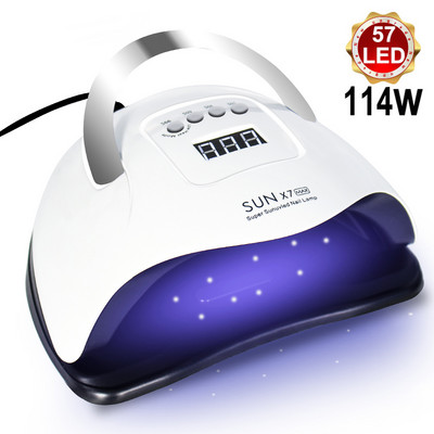 UV LED lampa 114/54W sušilica za nokte SUNC4 lampa za sušenje noktiju za sve gel lakove za nokte prijenosni dizajn alat za manikuru s automatskim senzorom