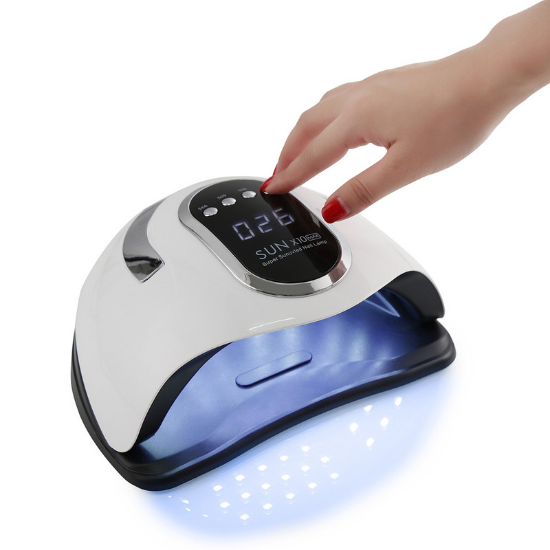 SUN X10 MAX UV LED lámpa körömszárítóhoz manikűr körömlámpa UV gél lakk köröm mozgásérzékelő professzionális lámpával