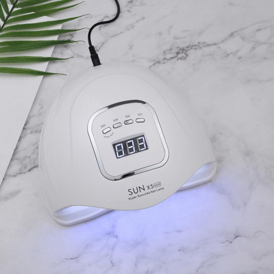 SUN X5 Max Sušilo za nokte Bijela LED UV lampa Gel za nokte Brzo sušenje 10/30/60/99s Timer Nail Manikura Dvostruki izvor svjetla