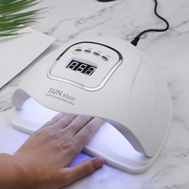 SUN X5 Max Sušilo za nokte Bijela LED UV lampa Gel za nokte Brzo sušenje 10/30/60/99s Timer Nail Manikura Dvostruki izvor svjetla