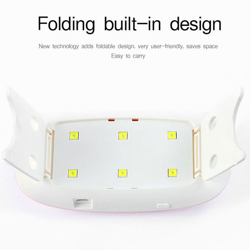 Mini uscător cu lampă pentru unghii cu lumină UV LED portabilă fierbinte, cu gel pentru unghii, interfață USB, pentru instrumente profesionale