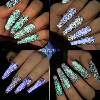 LILYCUTE 6 ΤΕΜ/ΣΕΤ 9D Reflective Cat Magnetic Gel Nail Polish Glitter Vernis Semi Permanent Soak Off Magnetic UV Gel Nail Art Gel