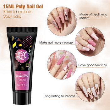 4/6/9PCS Vernis Poly Nail Gel Semi Permanent UV Gel Varnish Sets Acrylic Gel For Nails Gel UV For Building All For Nail Design