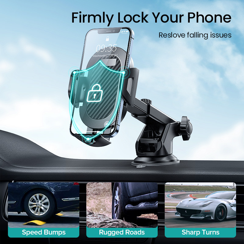 INIU Sucker autós telefontartó rögzítő állvány GPS telefon mobil cella támogatás iPhone 13 12 11 Pro Max X 7 8 Xiaomi Huawei Samsung telefonhoz