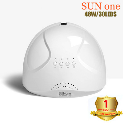 UV lámpa 48W körömszárító SUNone UV lámpa Led száraz köröm gél lakk curin alul 30/60s időzítő lámpa manikűrhöz