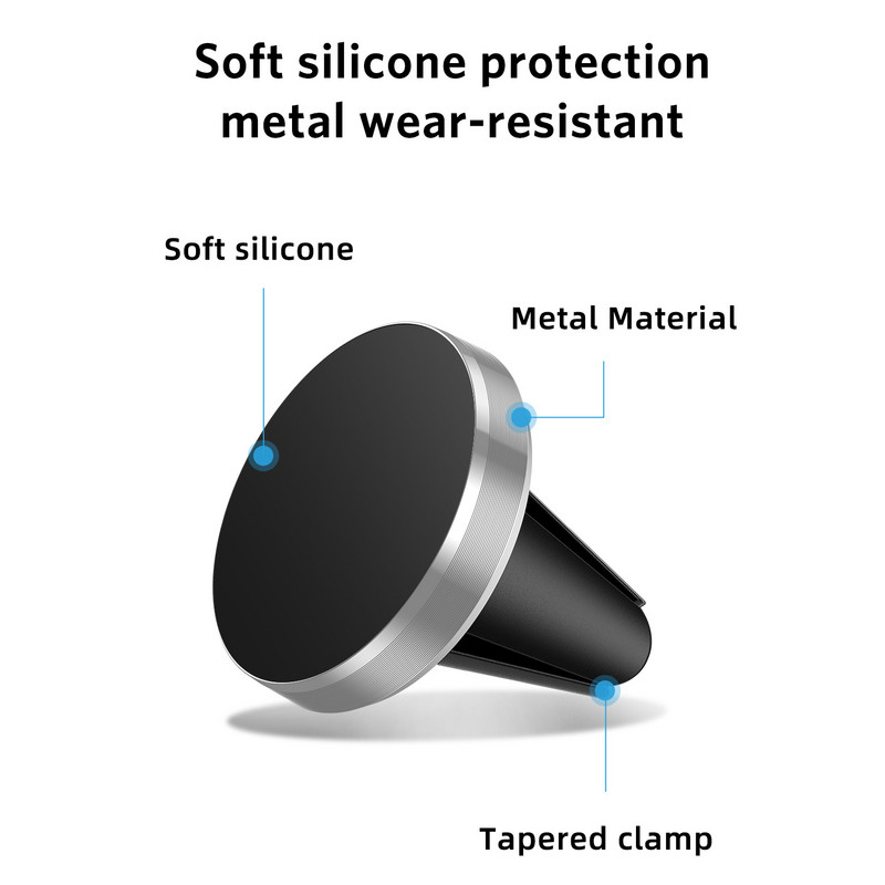 UIGO Магнитен държач за телефон за Redmi Note 8 Huawei в колата GPS Air Vent Mount Magnet Stand Автомобилен държач за мобилен телефон за iPhone 11