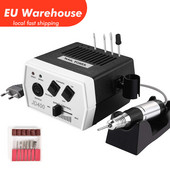 Електрическа бормашина за нокти JD400 EU Warehouse 30000RPM Мощен комплект пила за маникюр и педикюр Инструмент с фрези