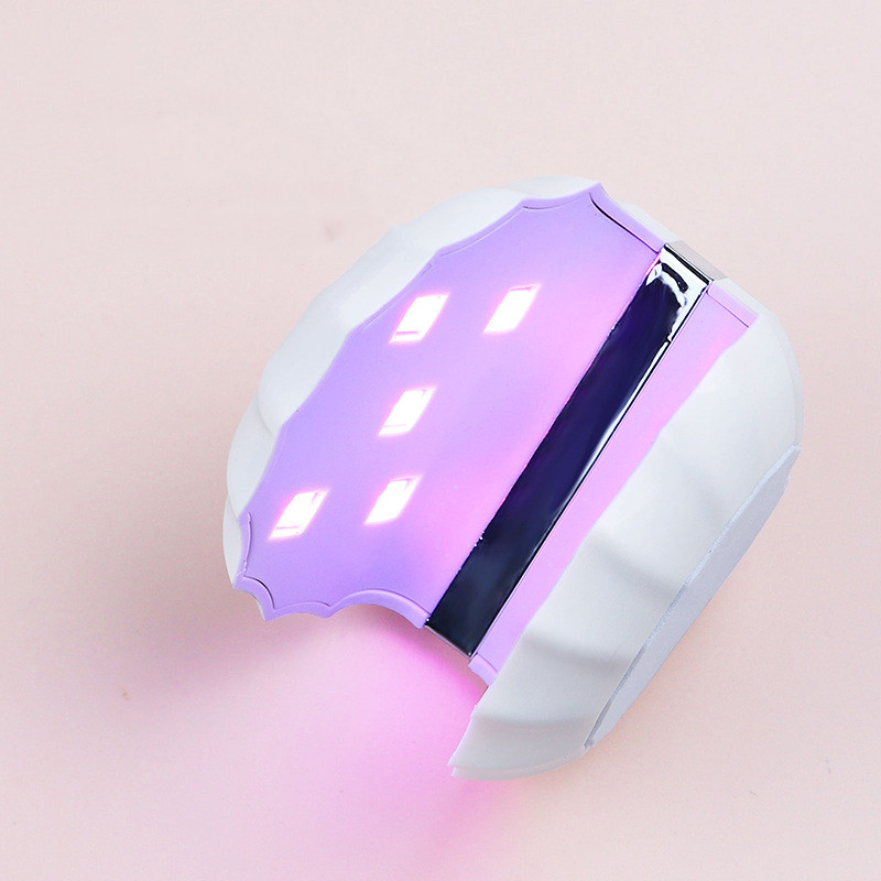 Körömszárító MINI Shell Shape 18W USB UV 5 LED Lámpa Nail Art Manikűr Eszközök Design 30S Gyorsan száradó kötőfény géllakkhoz