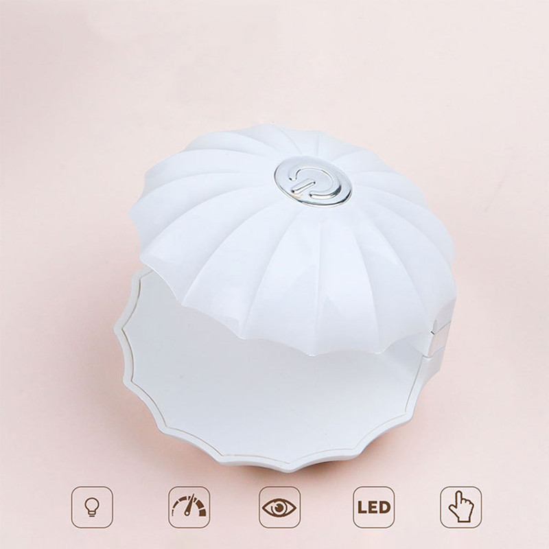 Körömszárító MINI Shell Shape 18W USB UV 5 LED Lámpa Nail Art Manikűr Eszközök Design 30S Gyorsan száradó kötőfény géllakkhoz