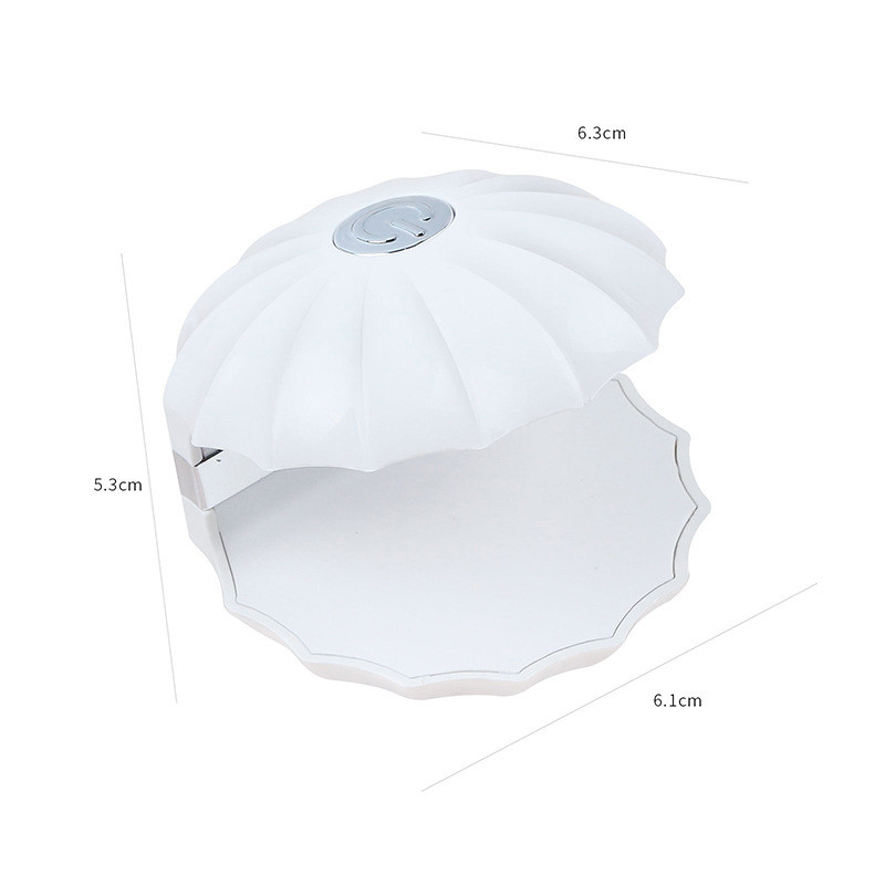Körömszárító MINI Shell Shape 18W USB UV 5 LED Lámpa Nail Art Manikűr Eszközök Design 30S Gyorsan száradó kötőfény géllakkhoz