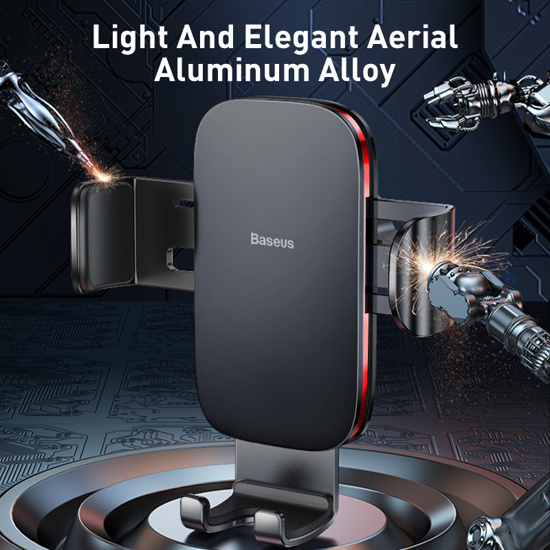 Baseus autós telefontartó autós szellőzőnyíláshoz / CD-nyílásba szerelhető telefontartó állvány iPhone-hoz Samsung Metal Gravity mobiltelefontartó