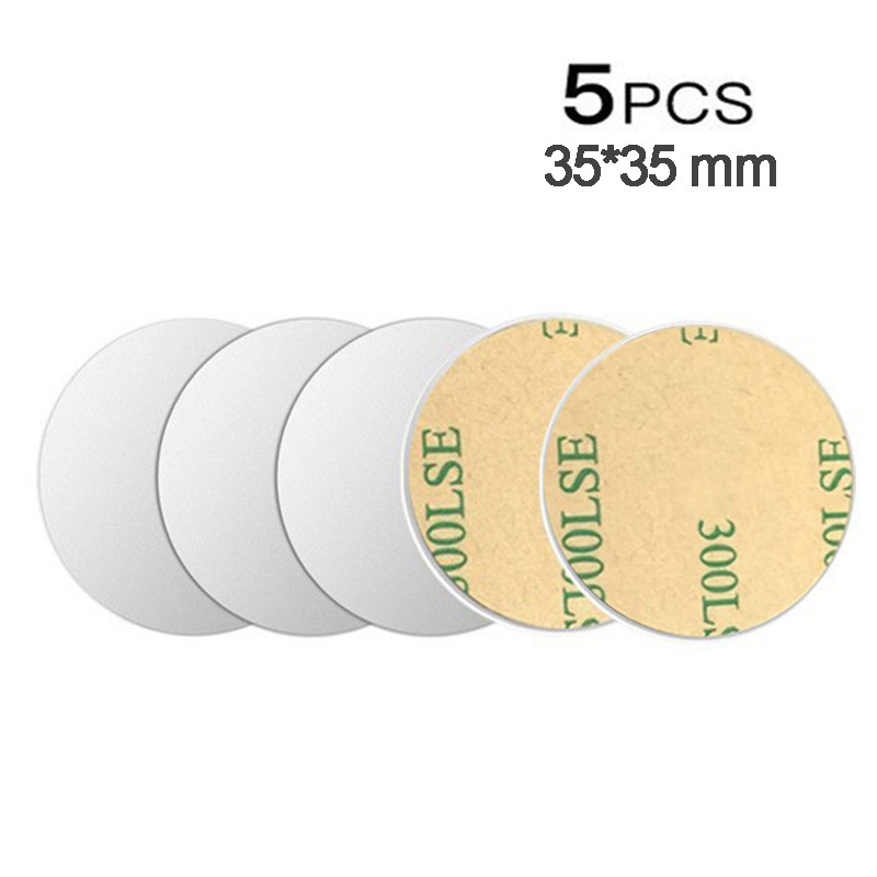 USLION Магнитна метална плоча за магнитен държач за телефон за кола Универсален железен лист Стойка за стикери Стойка за държач за магнит за мобилен телефон