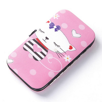 7pcs/set Alati za rezanje noktiju od nehrđajućeg čelika s crtežima Set škarica za nokte Set kućne manikure i pedikure Kompleti škarica za nokte