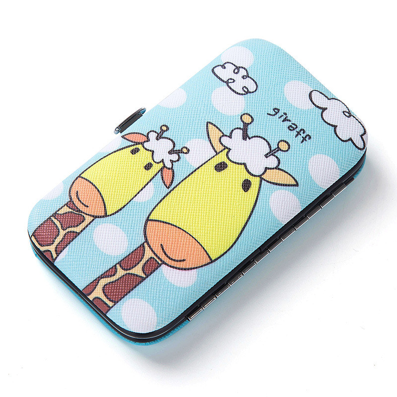 7pcs/set Alati za rezanje noktiju od nehrđajućeg čelika s crtežima Set škarica za nokte Set kućne manikure i pedikure Kompleti škarica za nokte