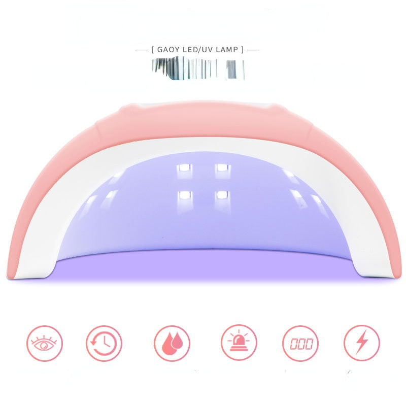 Prijenosna 36W roza mašina za sušenje noktiju UV LED lampa 30/60/90s Timer USB kabel za kućnu upotrebu Sušilica za UV gel lak za nokte LED lampa za nokte Alat