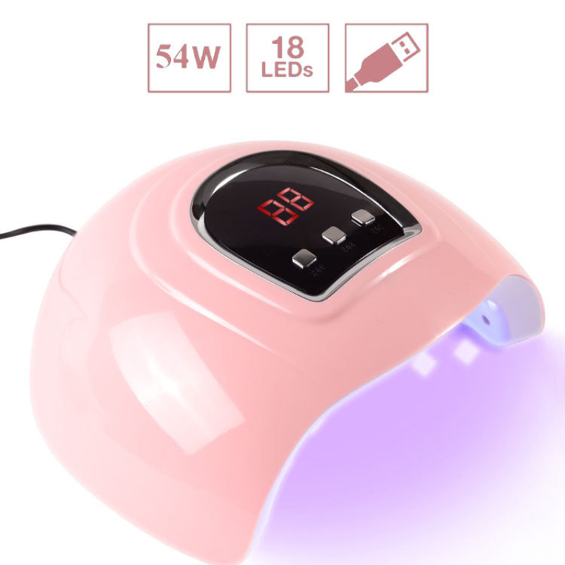 Prijenosna 36W roza mašina za sušenje noktiju UV LED lampa 30/60/90s Timer USB kabel za kućnu upotrebu Sušilica za UV gel lak za nokte LED lampa za nokte Alat