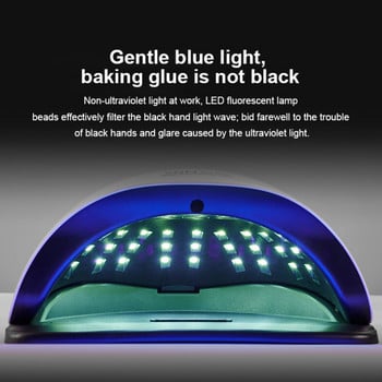 57LEDs Nail Dryer 220W Smart Sensing UV Lamp Machine Manicure Nails Art Tool Gel Polish Professional Quick Dry LED Nail Lights