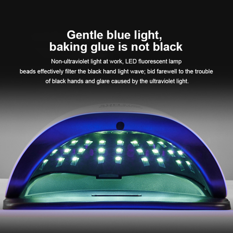 57LEDs körömszárító 220W Smart Sensing UV lámpa manikűr gépi Nails Art Tool gél lakk professzionális gyorsan száradó LED körömlámpák