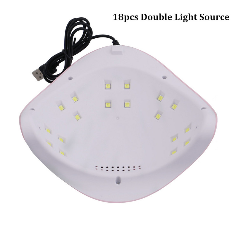 Körömszárító 36 W UV LED lámpa az összes géles lakk kikeményítéséhez Auto Sensor Körömlámpa Manikűr eszköz otthoni és szalon használatra