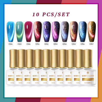 BORN PRETTY 10 Bottles/Set Spring Summer Series Color Gel Nail Polish for Nails Design Day Valentine\'s Day Nail Art Gel Polish