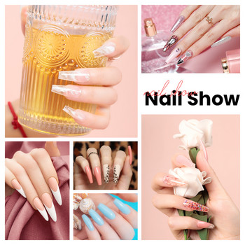 12 τμχ Poly Nail Gel for Nail Extension Kit Σετ Μανικιούρ 15ML Quick Extension UV Builder Nail Gel France Acrylic Nail Art Gel Kit