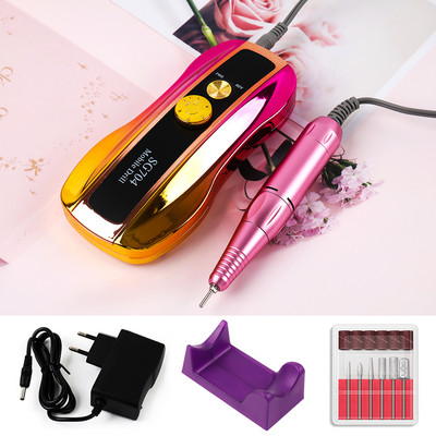 35000 RPM újratölthető körömfúrógép HD LCD kijelzővel ellátott Nail Master manikűrhöz Hordozható körömfúró gép