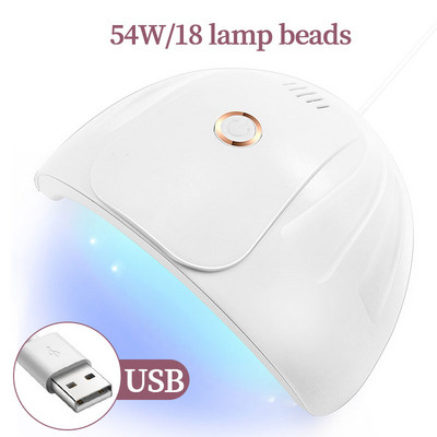 LINMANDA 54W USB zselés körömlakk szárító lámpa Professzionális 18 UV LED köröm fototerápia gépi manikűr eszköz szalon felszerelés