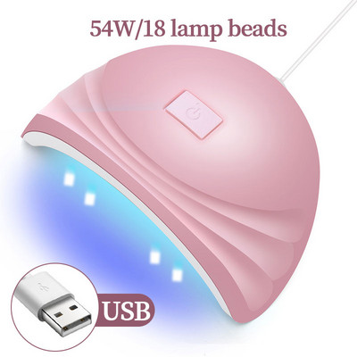 LINMANDA 54W USB lampa za sušenje gel laka za nokte Profesionalna 18 UV LED lampa Stroj za fototerapiju noktiju Alat za manikuru Oprema za salone