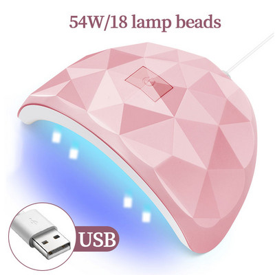 LINMANDA 54W USB lampa za sušenje gel laka za nokte Profesionalna 18 UV LED lampa Stroj za fototerapiju noktiju Alat za manikuru Oprema za salone