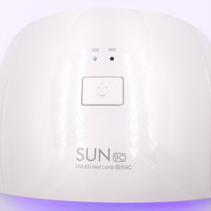 Új 24W White Light Profession LED UV lámpa SUN LED UV SUN9C Körömszárító gép Körömlakk Gél Köröm Art eszközök