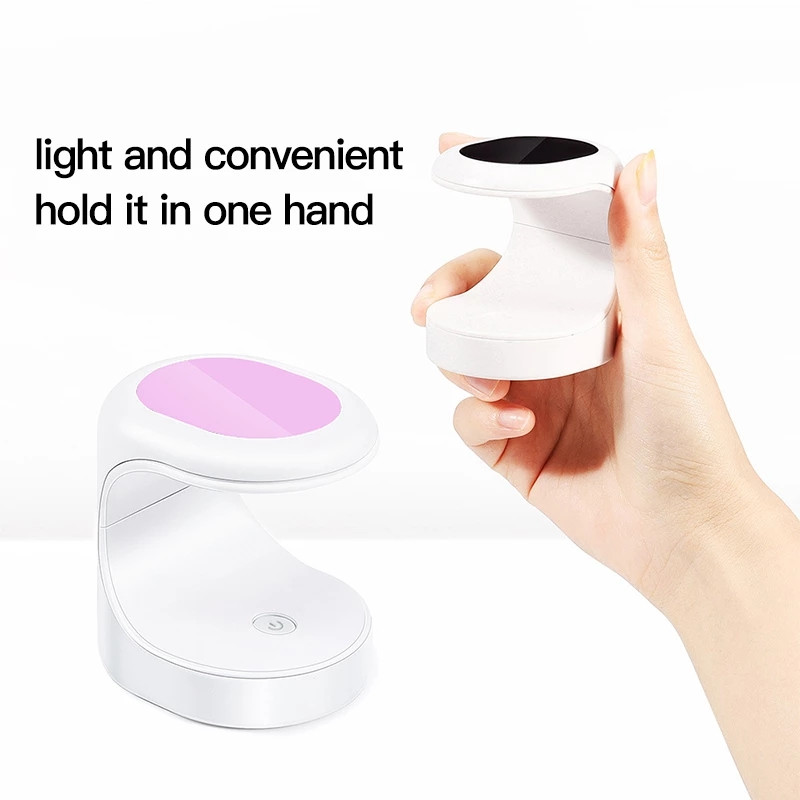 Mini LED UV lámpa USB kábellel Hordozható Otthoni Utazási Művészeti Szalon eszköz Egyujjas szárító lámpa manikűr géllakk szárítóhoz