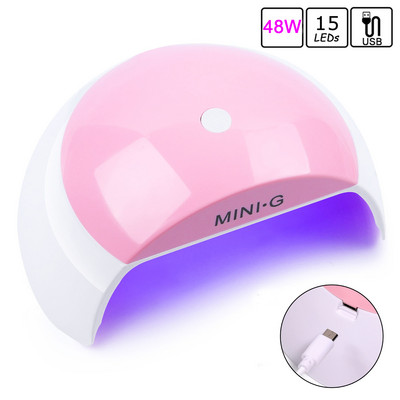 LED-lamp maniküüri jaoks 30W mini-UV-lamp küünekuivati UV-geel-küünelakkide kuivatamiseks USB nutika taimeriga päikesevalguse küünekunsti tööriist