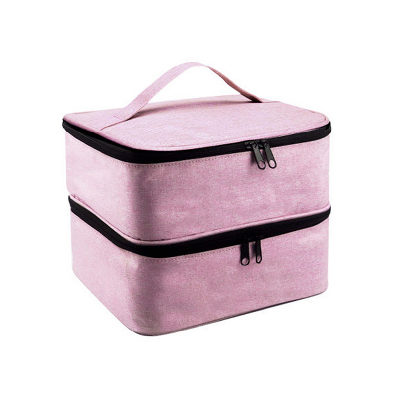 30 μπουκάλια βερνίκι νυχιών Τσάντα αποθήκευσης διπλού στρώματος Εργαλεία μανικιούρ μεγάλης χωρητικότητας Φορητή τσάντα μεταφοράς ταξιδίου