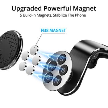 Магнитен държач за телефон за кола Air Vent Clip Mount Rotation Cellphone GPS Support for Xiaomi Red Mi Huawei Samsung Phone Stand in Car