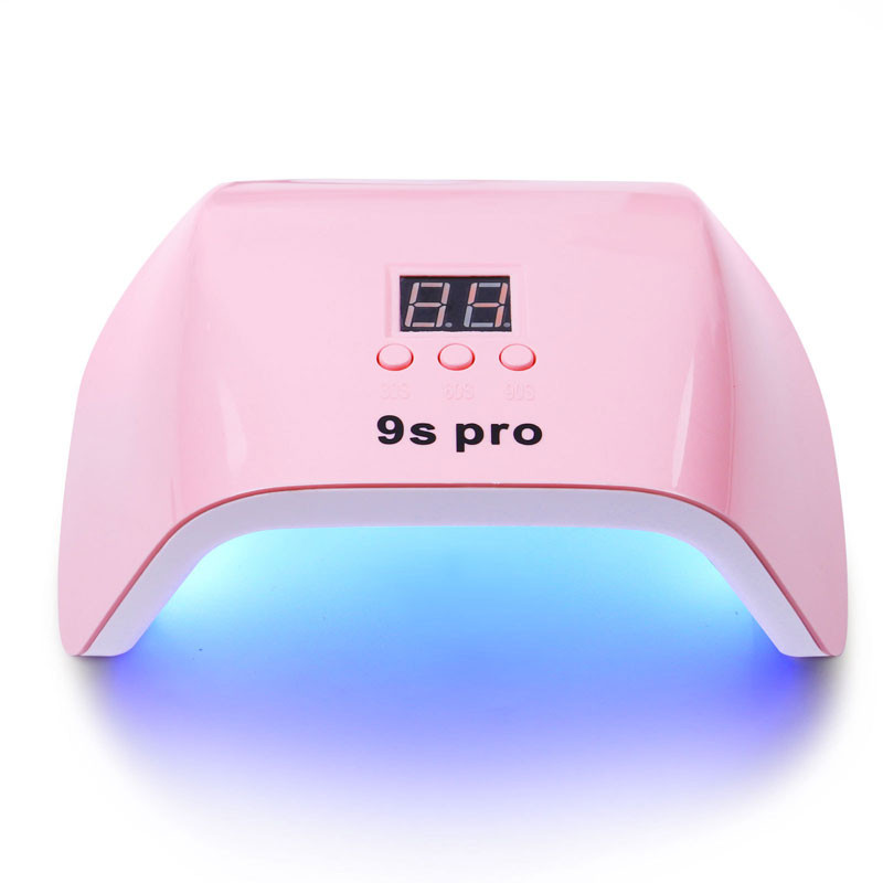 Körömszárító lámpa 120w 24 DB LED lámpa manikűr körömszárító géphez gél körömlakk automatikus érzékelő köröm szerszámok LCD kijelző