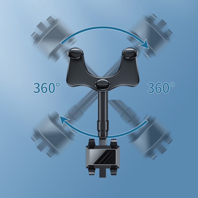 Držač telefona s retrovizorom za telefon za montažu u automobilu i držač GPS-a Univerzalni rotirajući podesivi teleskopski držač za telefon u automobilu