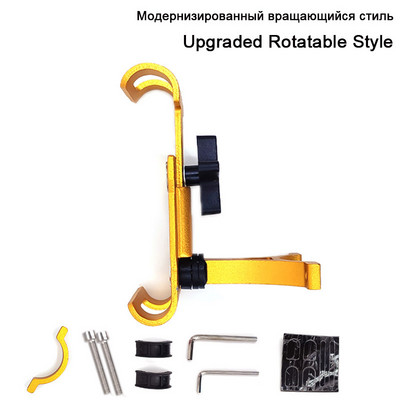 Suport metalic pentru telefon pentru biciclete din aliaj de aluminiu Suport anti-alunecare Clip GPS Suport universal pentru telefon pentru biciclete pentru toate telefoanele inteligente