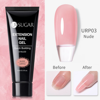 UR SUGAR 4/6/9PCS Quick Extension Nail Gel Kit Clear Nude Vernis Semi Permanent Uv Gel Varnish Sets Acrylic Gel All For Manicure