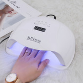 Lampă de gheață SUNX Plus 54w pentru uscător de unghii Lampă cu LED UV pentru unghii Lampă de întărire pentru ocul cu gel cu lampă de afișare LCD inferioară pentru uscător de unghii