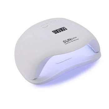 SUNX Plus 54w Φωτιστικό πάγου Στεγνωτήρα νυχιών UV LED Λάμπα νυχιών Gel Polish βερνίκι με λάμπα οθόνης LCD κάτω για στεγνωτήριο νυχιών